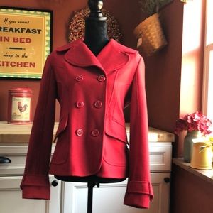 Guess Red Wool Coat